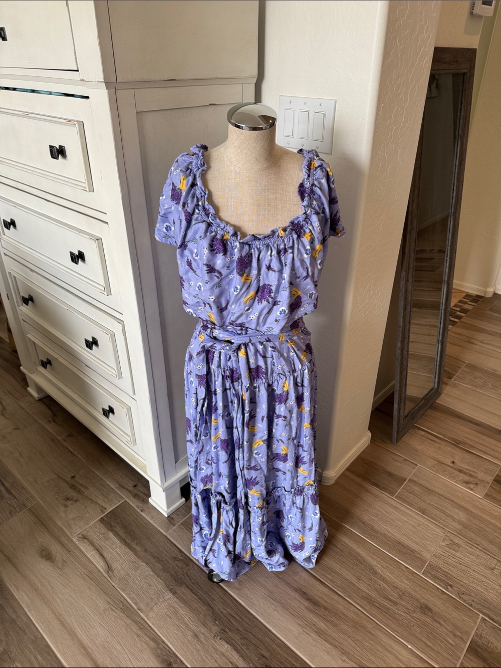 NWT Disney Parks XL Epcot France Pavilion Provincial Minnie Lavender Dress - Picture 1 of 7